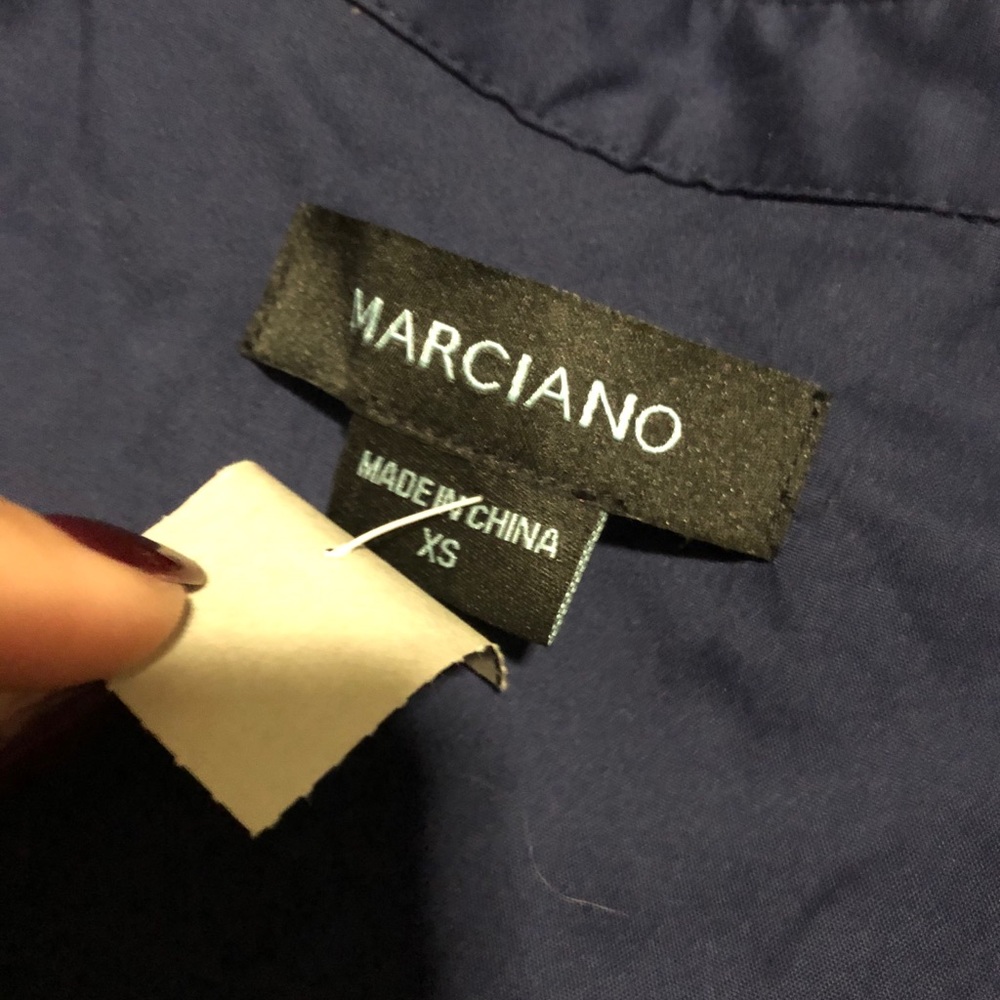 Marciano Blue shirt dress with front slits